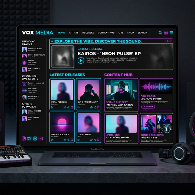 Music & Media Mockup